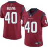 John Busing #40 Texans Stitched Red Jersey