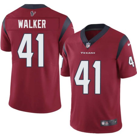 Ramon Walker #41 Texans Stitched Red Jersey