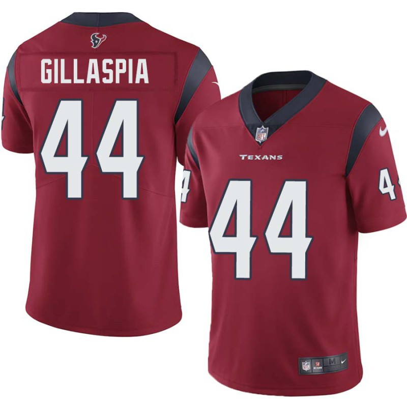 Cullen Gillaspia #44 Texans Stitched Red Jersey