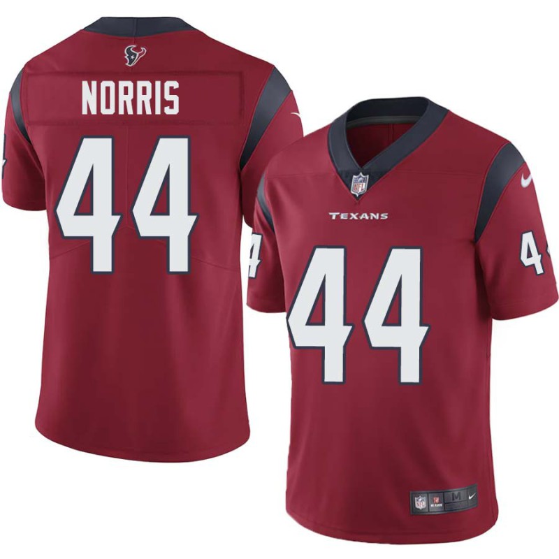 Moran Norris #44 Texans Stitched Red Jersey