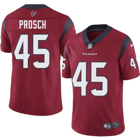 Jay Prosch #45 Texans Stitched Red Jersey