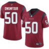 Michael Dwumfour #50 Texans Stitched Red Jersey