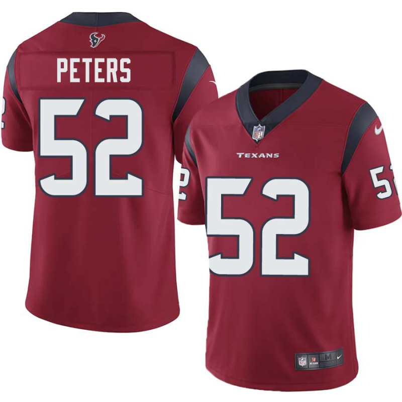 Brian Peters #52 Texans Stitched Red Jersey