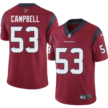 Khary Campbell #53 Texans Stitched Red Jersey