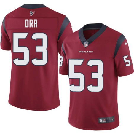 Shantee Orr #53 Texans Stitched Red Jersey