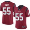 Tae Davis #55 Texans Stitched Red Jersey