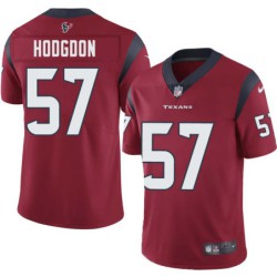 Drew Hodgdon #57 Texans Stitched Red Jersey