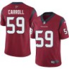 Travis Carroll #59 Texans Stitched Red Jersey