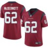 KC McDermott #62 Texans Stitched Red Jersey