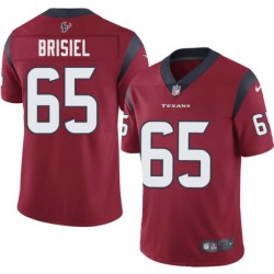 Mike Brisiel #65 Texans Stitched Red Jersey