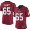 Greg Mancz #65 Texans Stitched Red Jersey