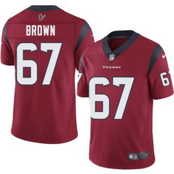 Milford Brown #67 Texans Stitched Red Jersey