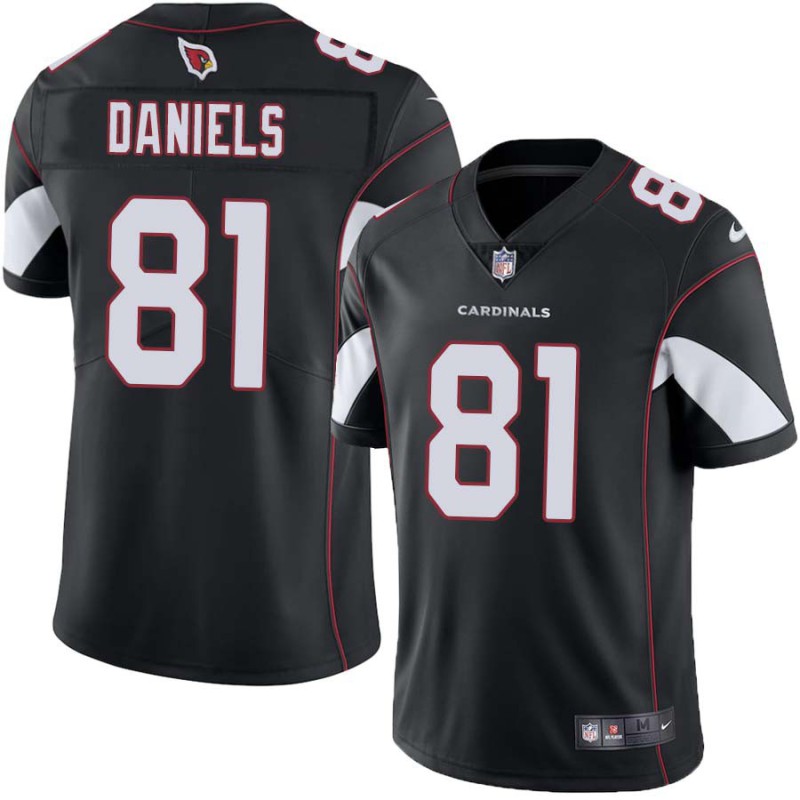 Cardinals #81 Darrell Daniels Stitched Black Jersey