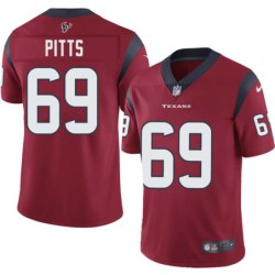 Chester Pitts #69 Texans Stitched Red Jersey