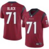 Jordan Black #71 Texans Stitched Red Jersey