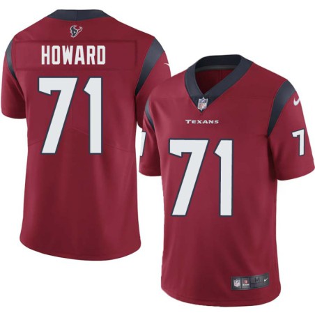 Tytus Howard #71 Texans Stitched Red Jersey