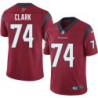 Chris Clark #74 Texans Stitched Red Jersey