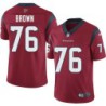 Duane Brown #76 Texans Stitched Red Jersey