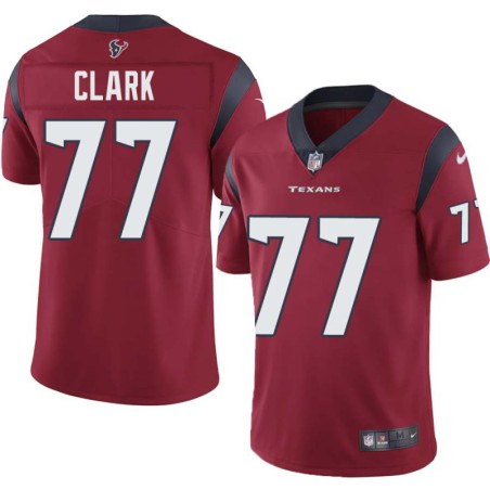 Chris Clark #77 Texans Stitched Red Jersey