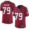 Jeff Allen #79 Texans Stitched Red Jersey