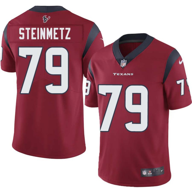 David Steinmetz #79 Texans Stitched Red Jersey