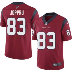 Bennie Joppru #83 Texans Stitched Red Jersey