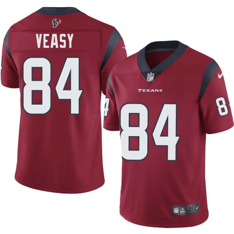 Jordan Veasy #84 Texans Stitched Red Jersey