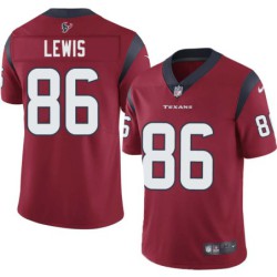 Derrick Lewis #86 Texans Stitched Red Jersey