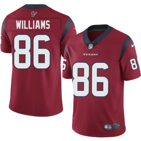 Harry Williams #86 Texans Stitched Red Jersey