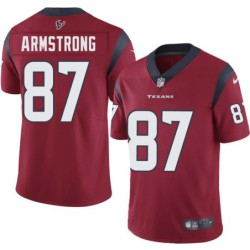 Derick Armstrong #87 Texans Stitched Red Jersey