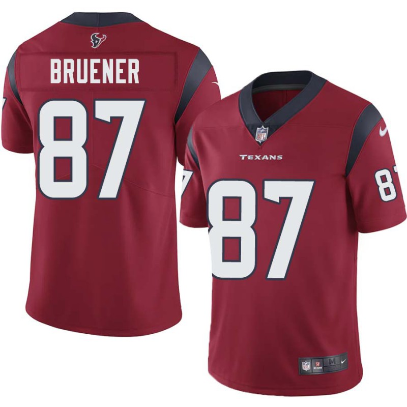 Mark Bruener #87 Texans Stitched Red Jersey