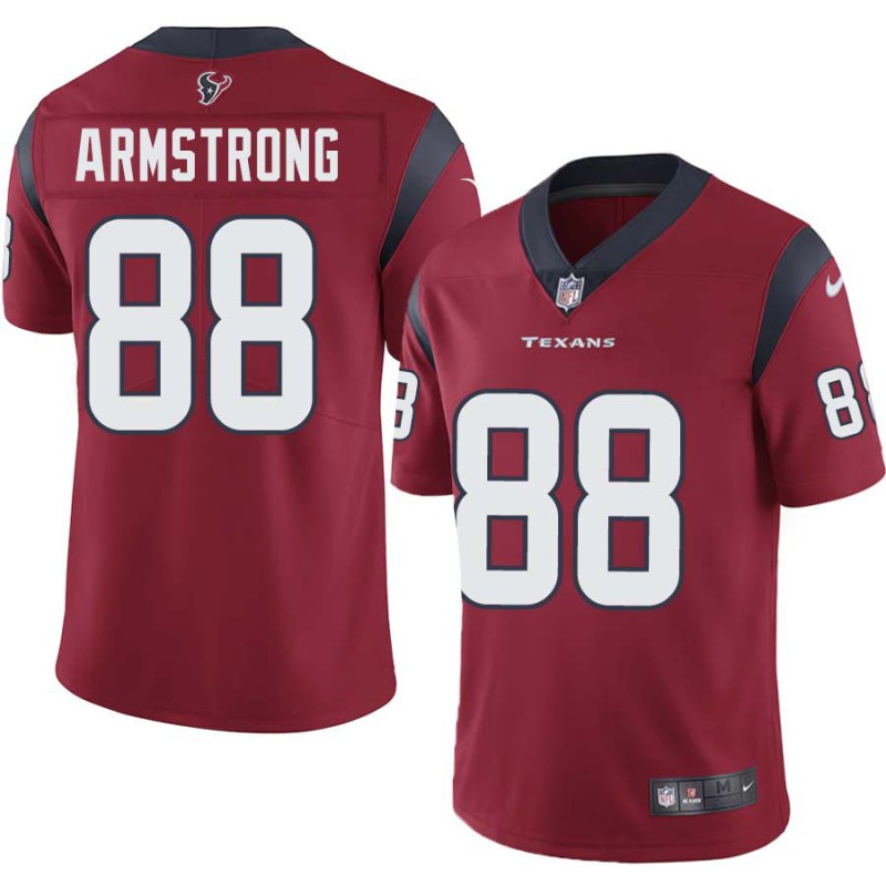 Derick Armstrong #88 Texans Stitched Red Jersey