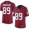 David Anderson #89 Texans Stitched Red Jersey