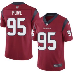 Jerrell Powe #95 Texans Stitched Red Jersey