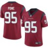 Jerrell Powe #95 Texans Stitched Red Jersey