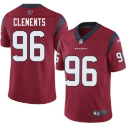 Chunky Clements #96 Texans Stitched Red Jersey