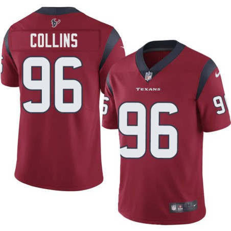 Maliek Collins #96 Texans Stitched Red Jersey