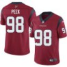 Antwan Peek #98 Texans Stitched Red Jersey