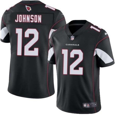 Cardinals #12 Charley Johnson Stitched Black Jersey