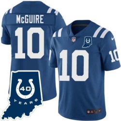 Colts #10 Kaipo McGuire 40 Years ANNI Jersey -Blue