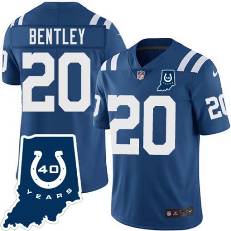 Colts #20 Albert Bentley 40 Years ANNI Jersey -Blue