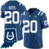 Colts #20 Mike Doss 40 Years ANNI Jersey -Blue