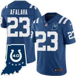 Colts #23 Al Afalava 40 Years ANNI Jersey -Blue