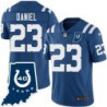 Colts #23 Kenny Daniel 40 Years ANNI Jersey -Blue