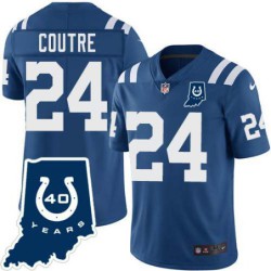 Colts #24 Larry Coutre 40 Years ANNI Jersey -Blue