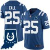 Colts #25 Jack Call 40 Years ANNI Jersey -Blue