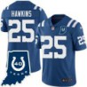 Colts #25 Alex Hawkins 40 Years ANNI Jersey -Blue