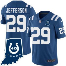 Colts #29 Joe Jefferson 40 Years ANNI Jersey -Blue