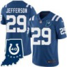 Colts #29 Joe Jefferson 40 Years ANNI Jersey -Blue