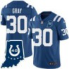 Colts #30 Derwin Gray 40 Years ANNI Jersey -Blue